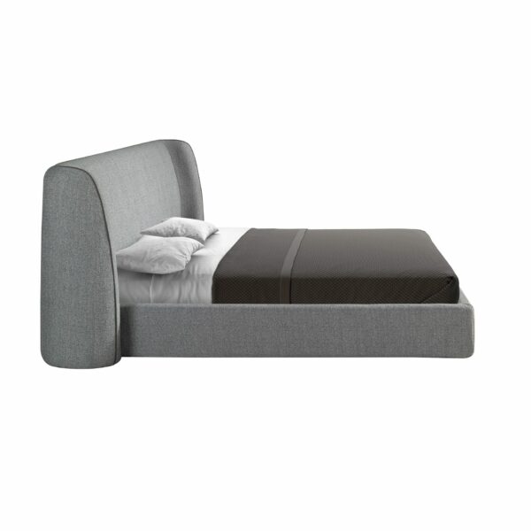 Cama tela color gris oscuro
