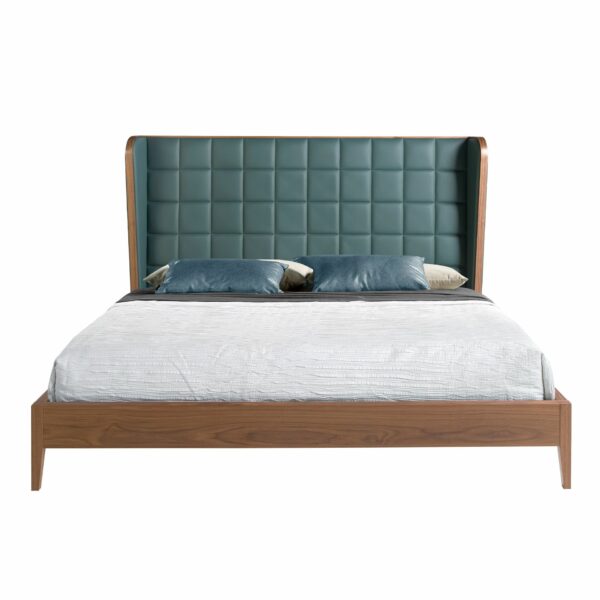 Cama polipiel color verde oscuro