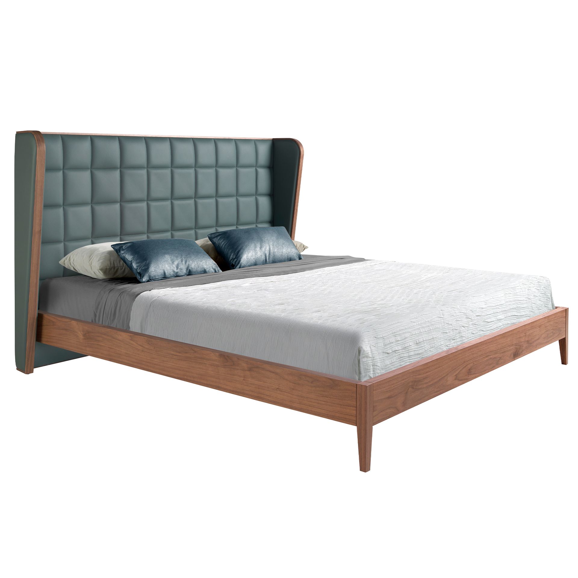 Cama polipiel color verde oscuro Cama polipiel color verde oscuro