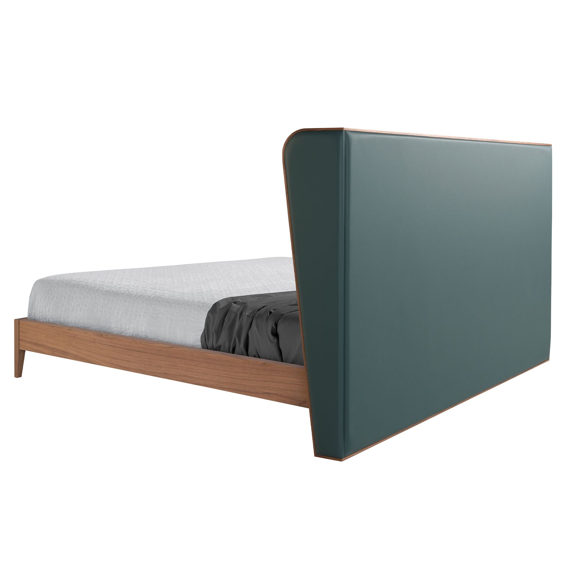 Cama polipiel color verde oscuro Cama polipiel color verde oscuro
