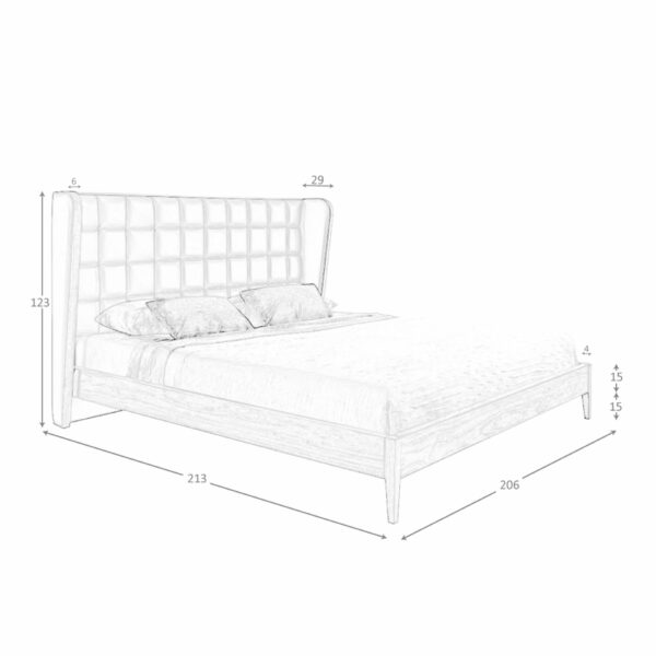 Cama polipiel color verde oscuro
