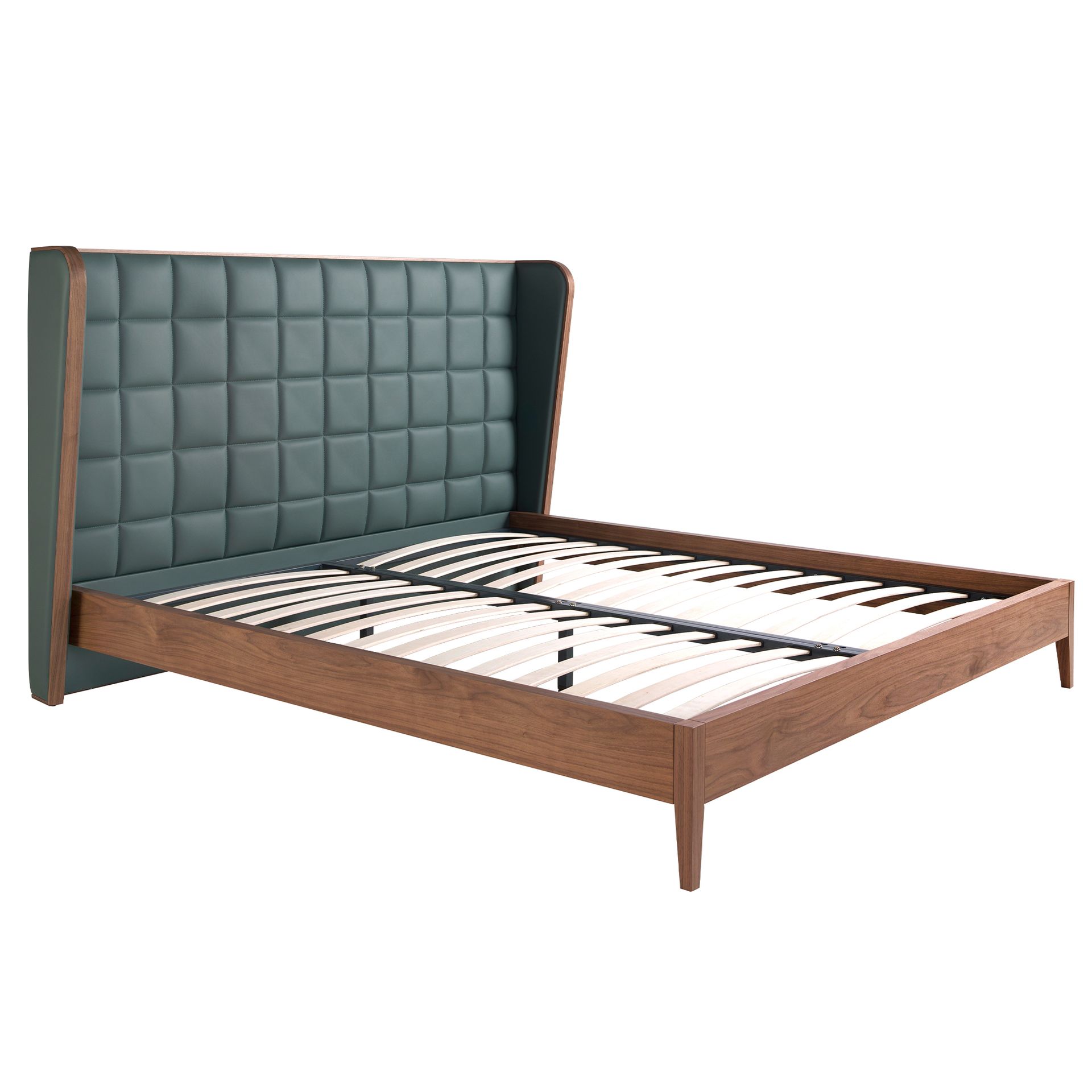 Cama polipiel color verde oscuro Cama polipiel color verde oscuro