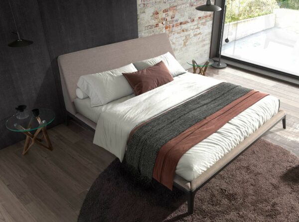 Cama tela color gris