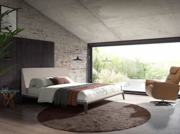 Cama tela color gris