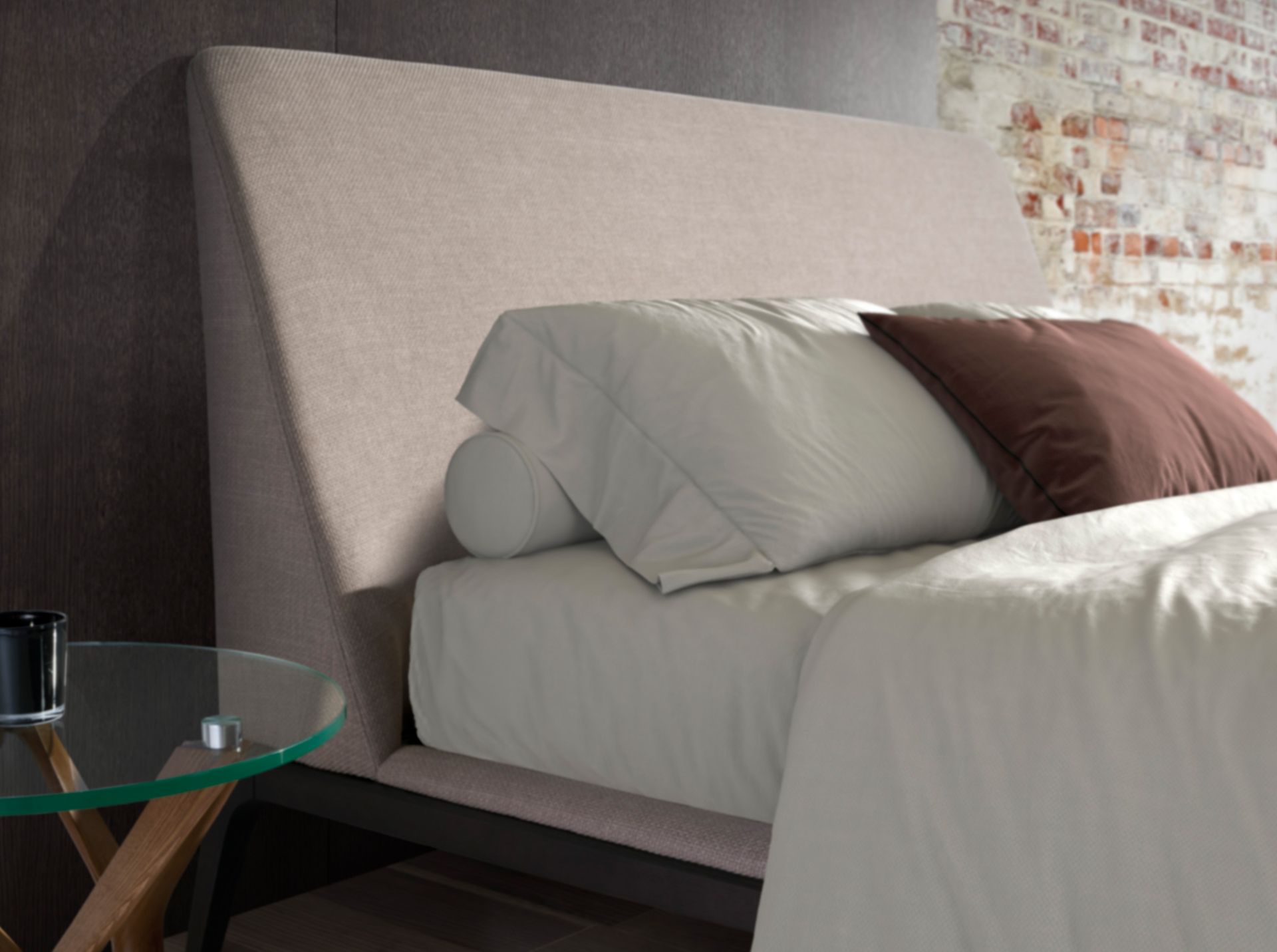 Cama tela color gris Cama tela color gris