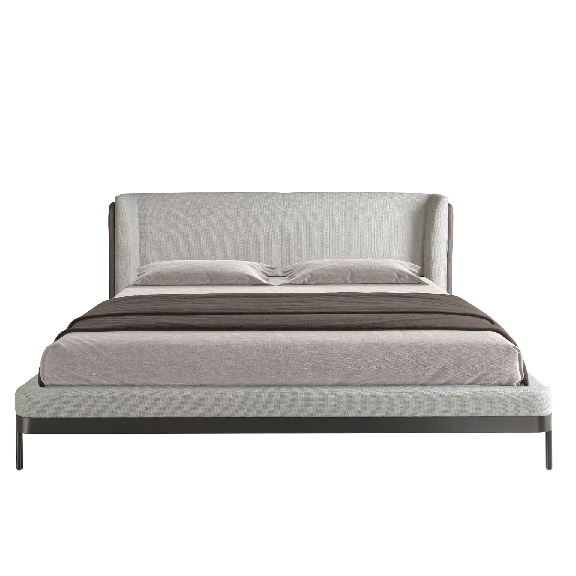 Cama tela color gris claro Cama tela color gris claro