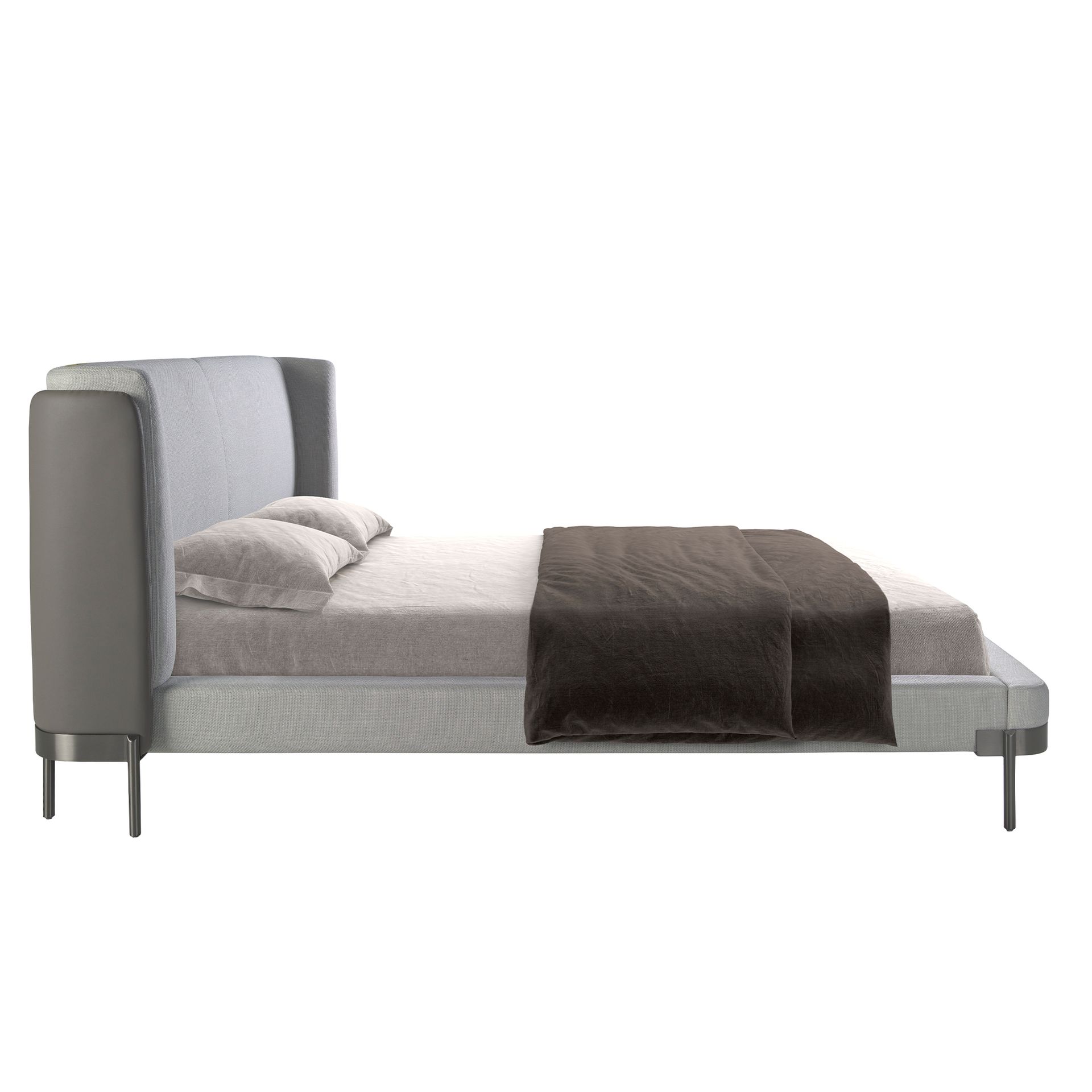Cama tela color gris claro Cama tela color gris claro