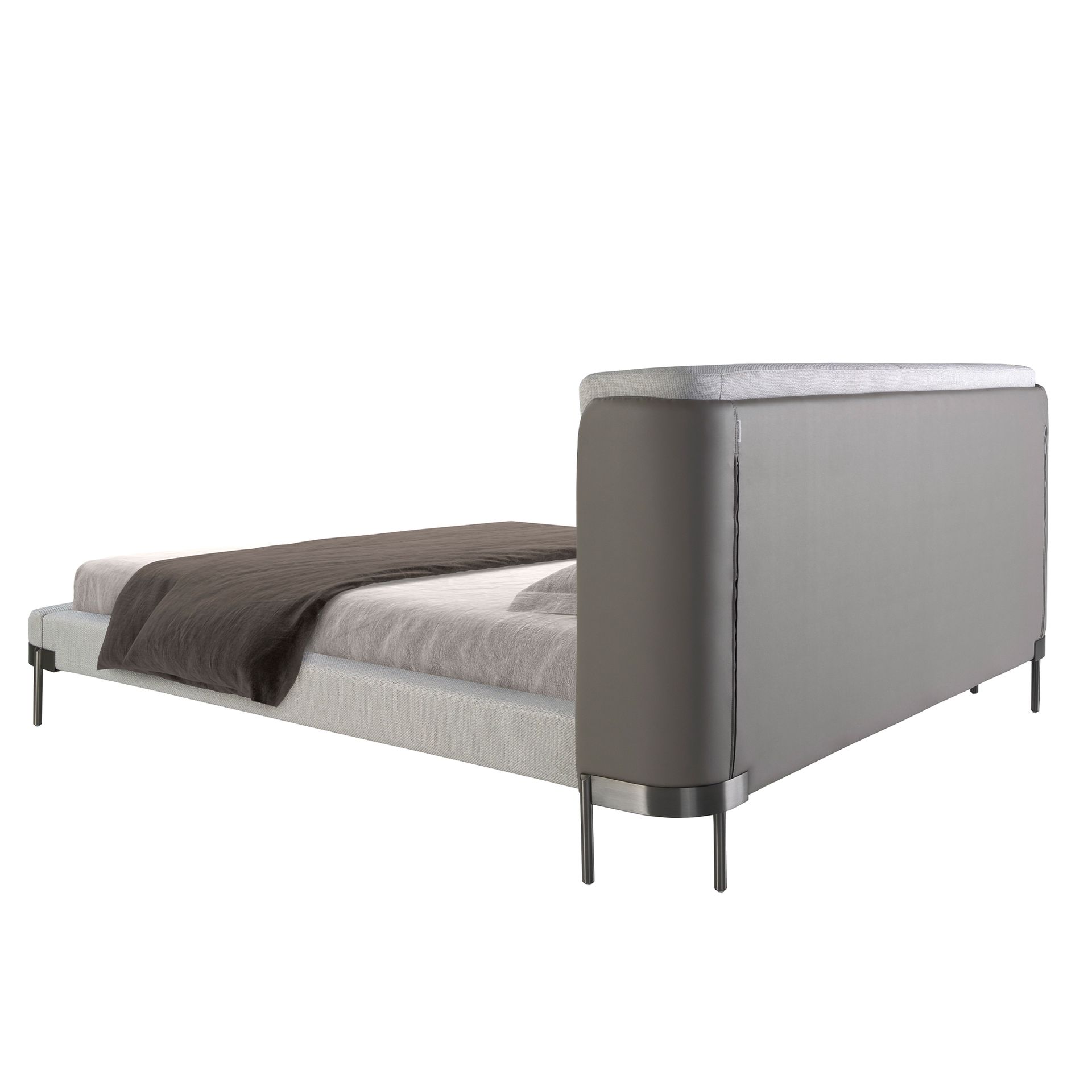 Cama tela color gris claro Cama tela color gris claro