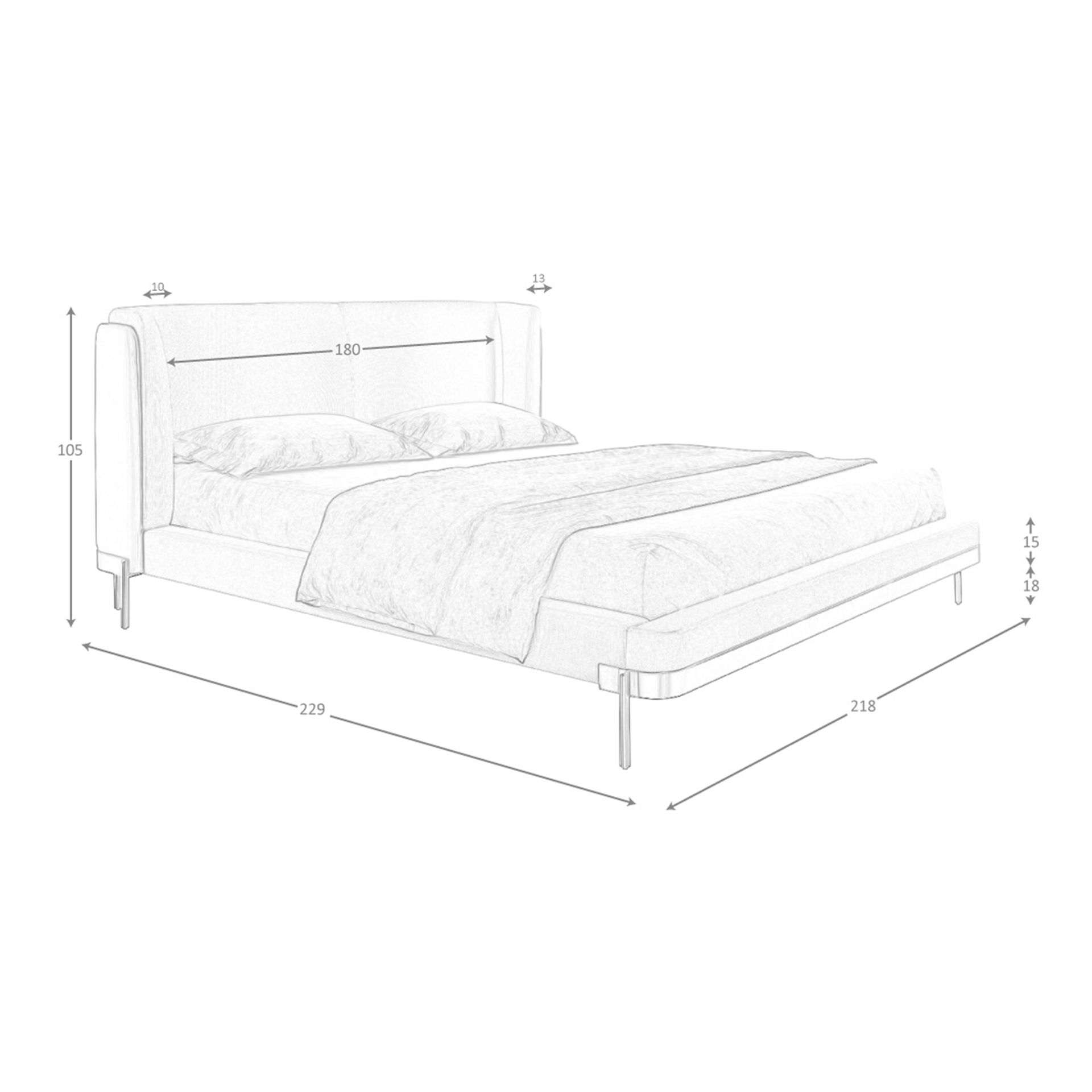 Cama tela color gris claro Cama tela color gris claro