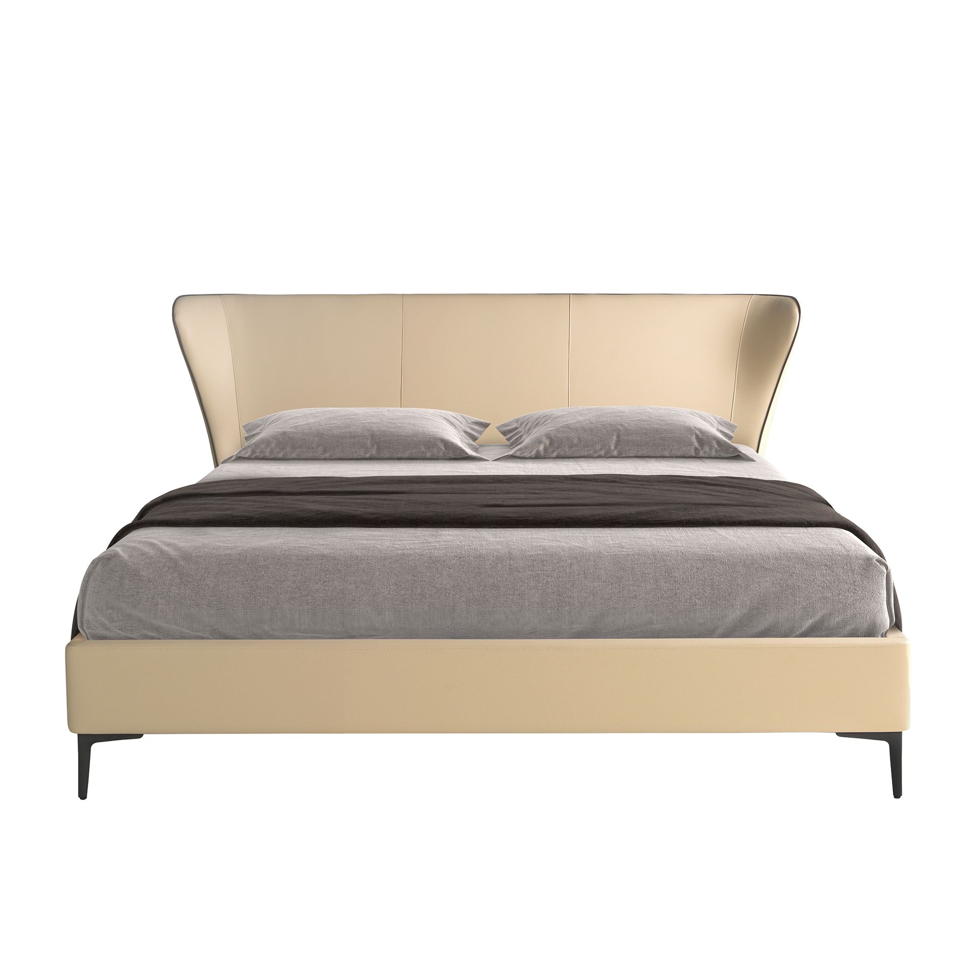 Cama polipiel color crema Cama polipiel color crema