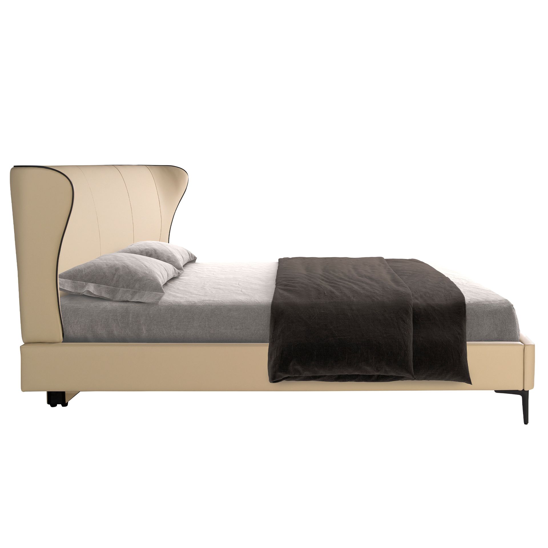 Cama polipiel color crema Cama polipiel color crema