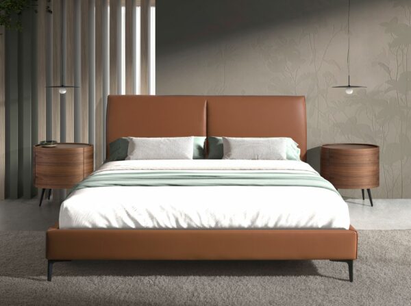 Cama polipiel color marrón