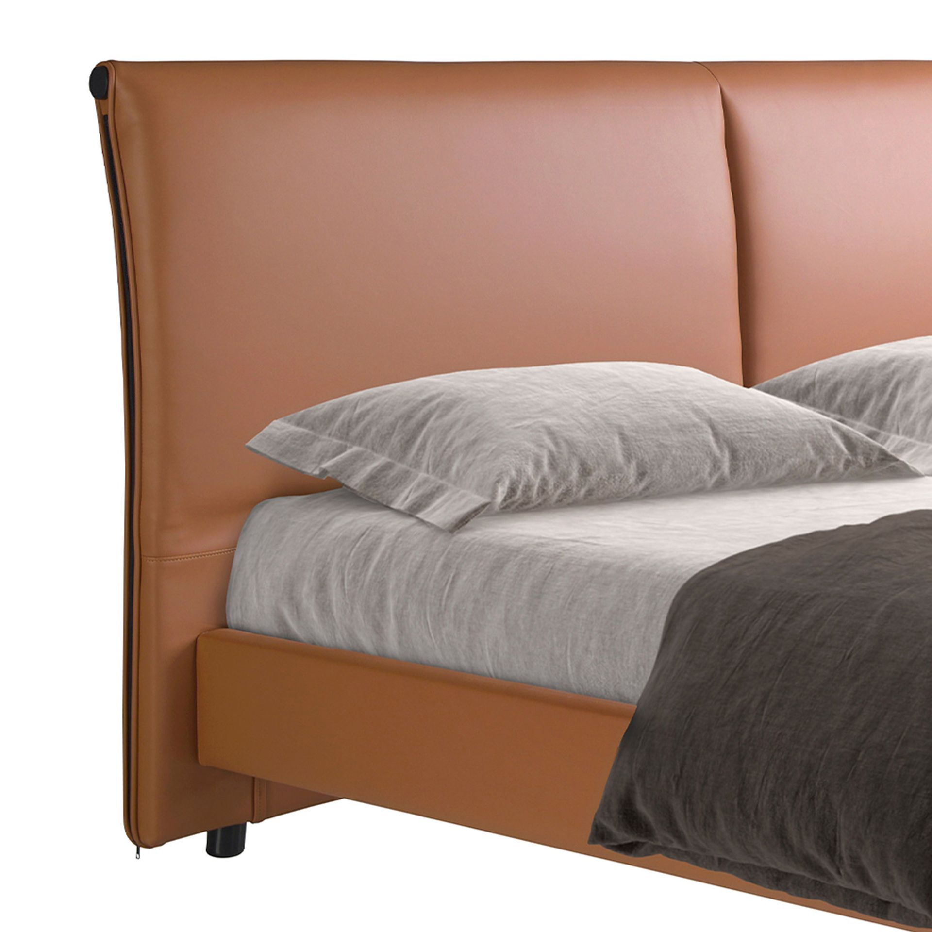 Cama polipiel color marrón Cama polipiel color marrón
