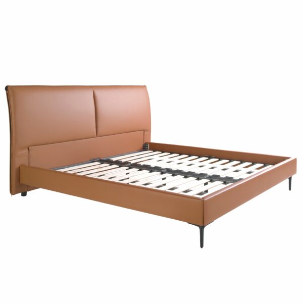 Cama polipiel color marrón