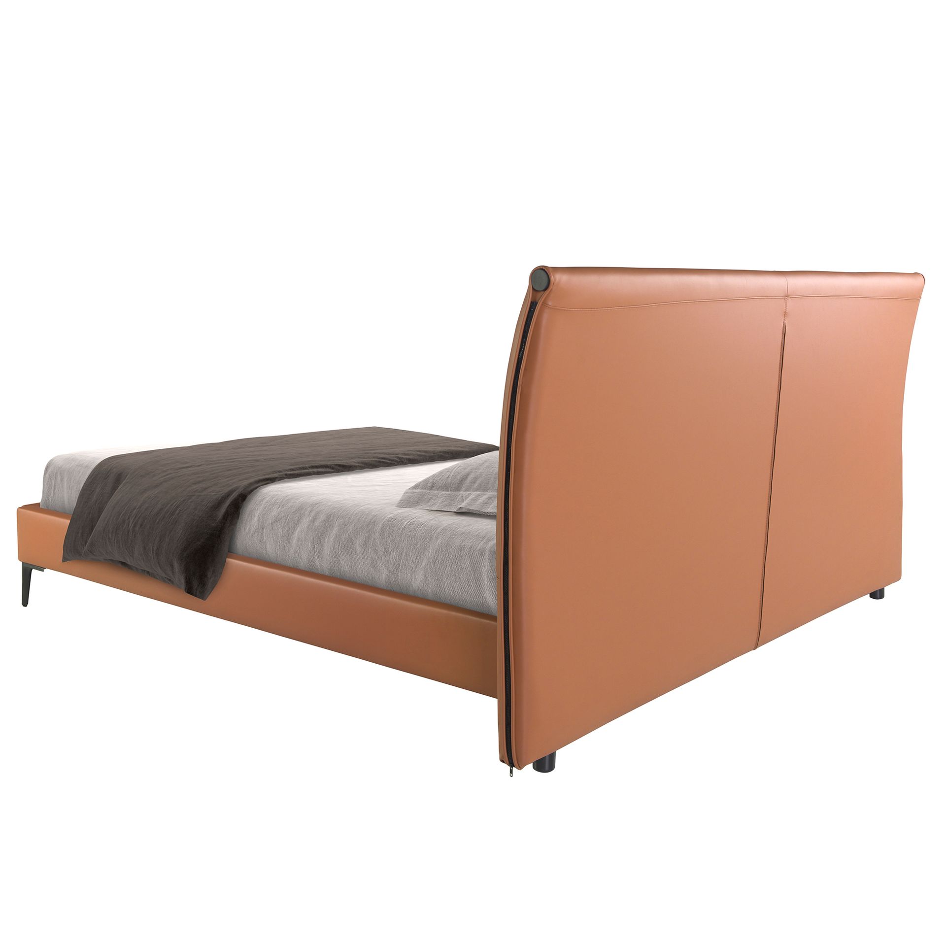 Cama polipiel color marrón Cama polipiel color marrón