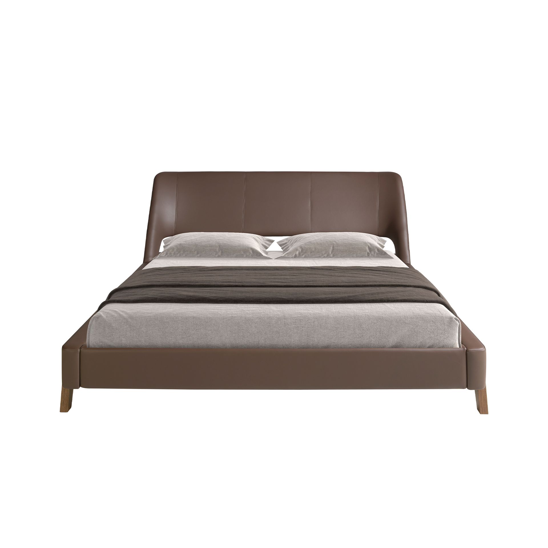 Cama polipiel color marrón chocolate Cama polipiel color marrón chocolate