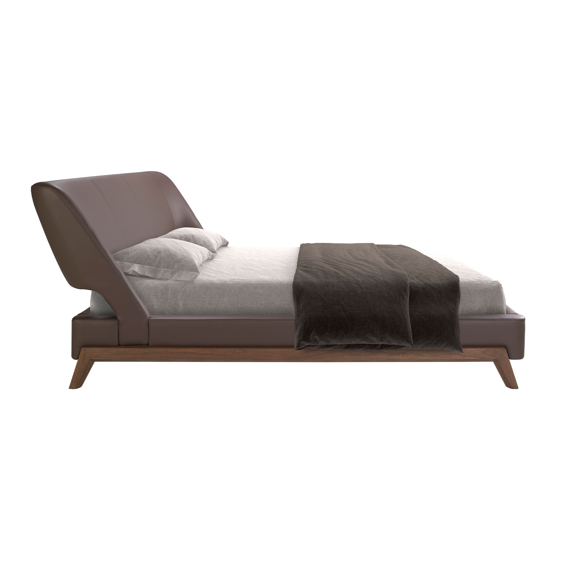 Cama polipiel color marrón chocolate Cama polipiel color marrón chocolate