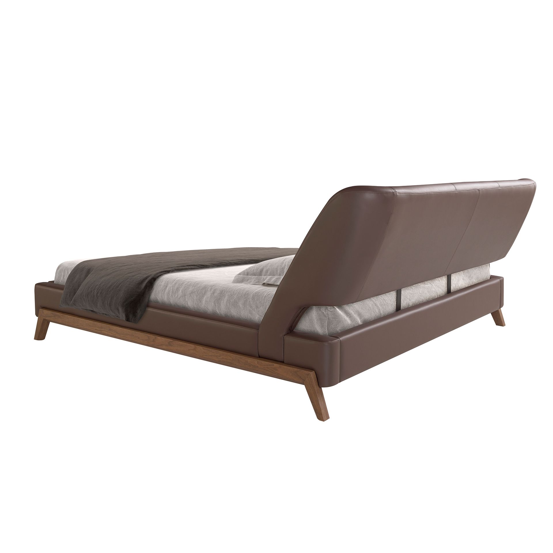 Cama polipiel color marrón chocolate Cama polipiel color marrón chocolate