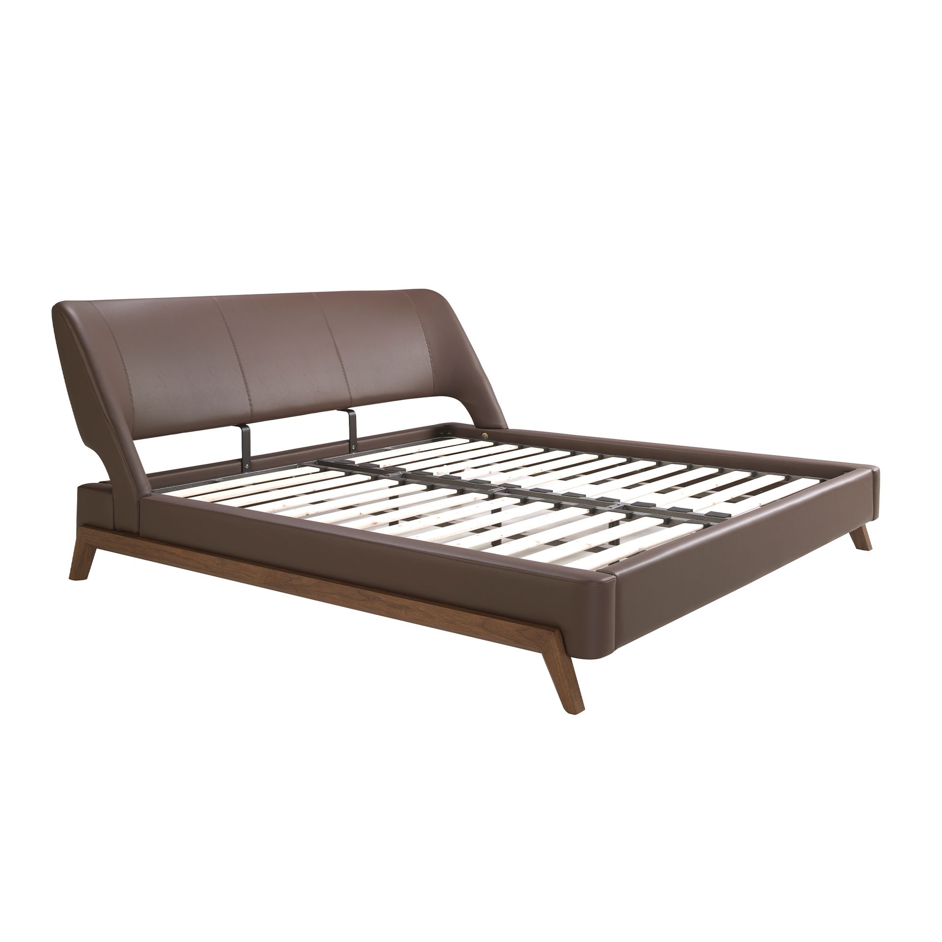 Cama polipiel color marrón chocolate Cama polipiel color marrón chocolate