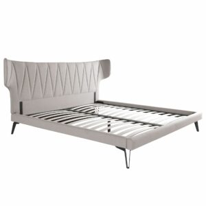 Cama tela color gris claro Cama tela color gris claro
