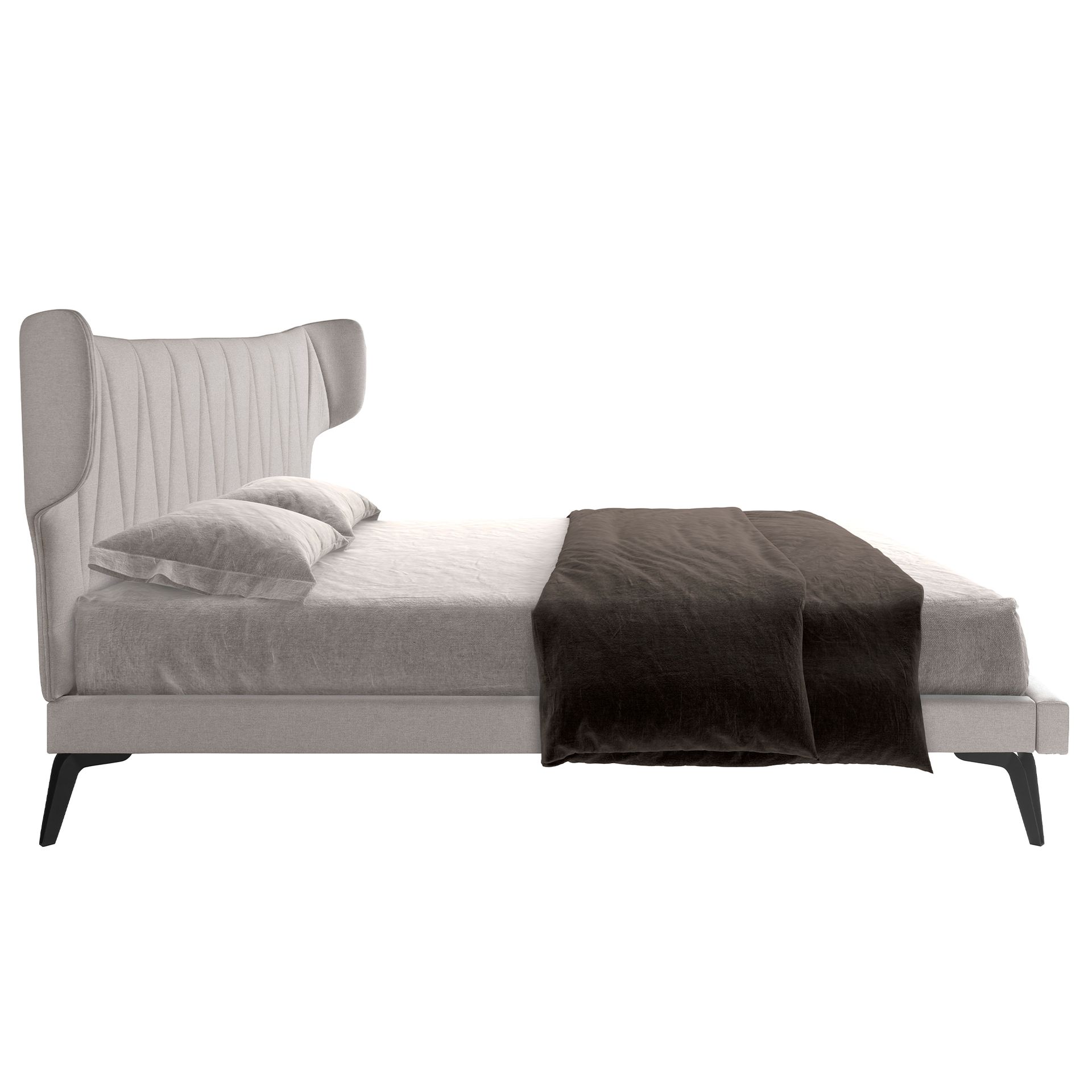 Cama tela color gris claro Cama tela color gris claro