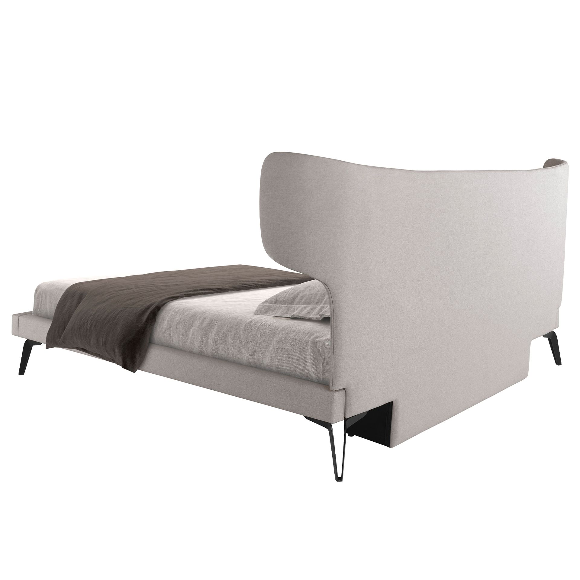 Cama tela color gris claro Cama tela color gris claro