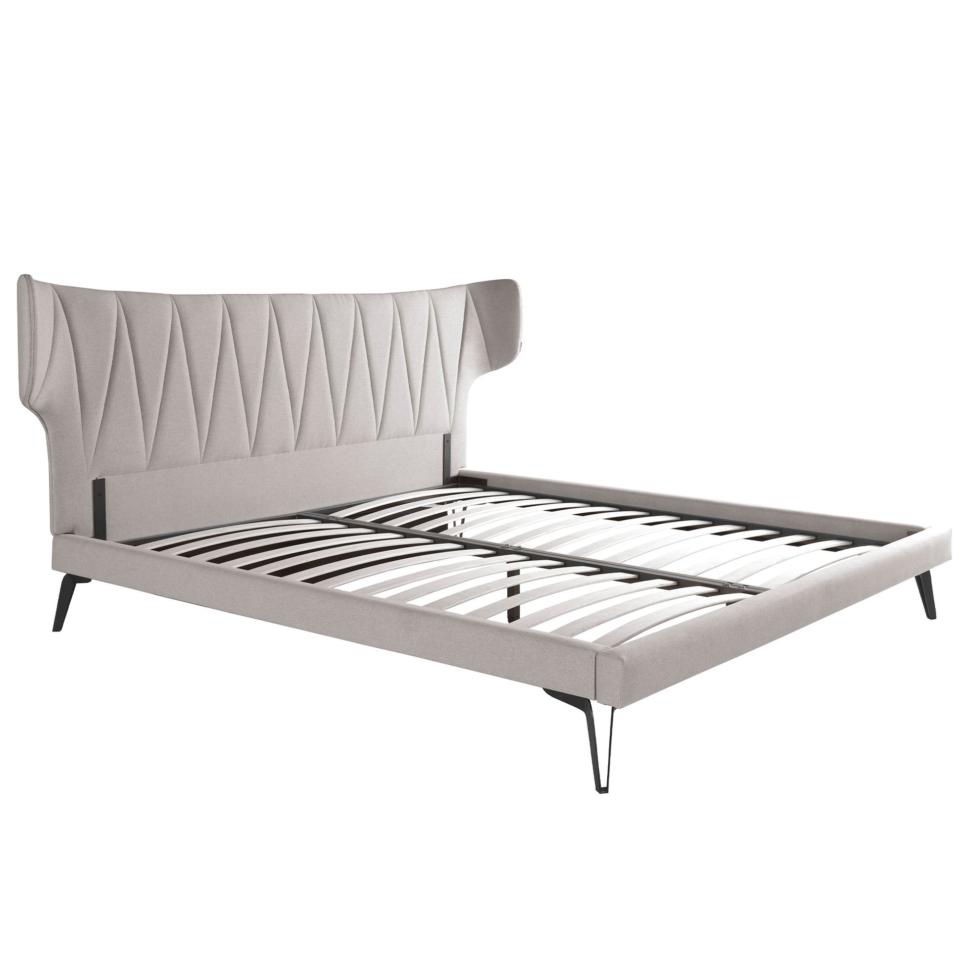 Cama tela color gris claro Cama tela color gris claro