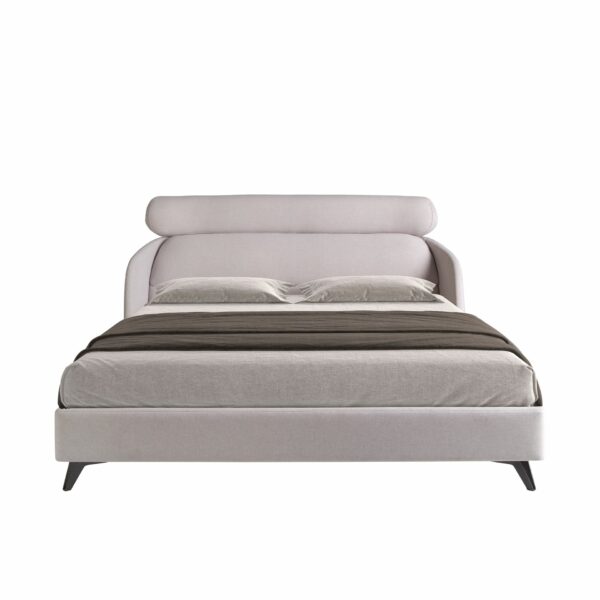 Cama tela color gris claro