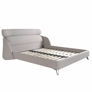 Cama tela color gris claro Cama tela color gris claro