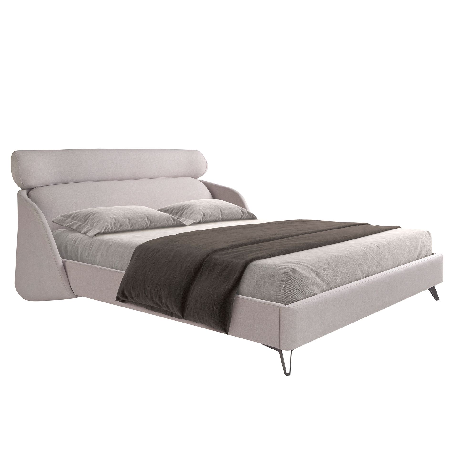 Cama tela color gris claro Cama tela color gris claro