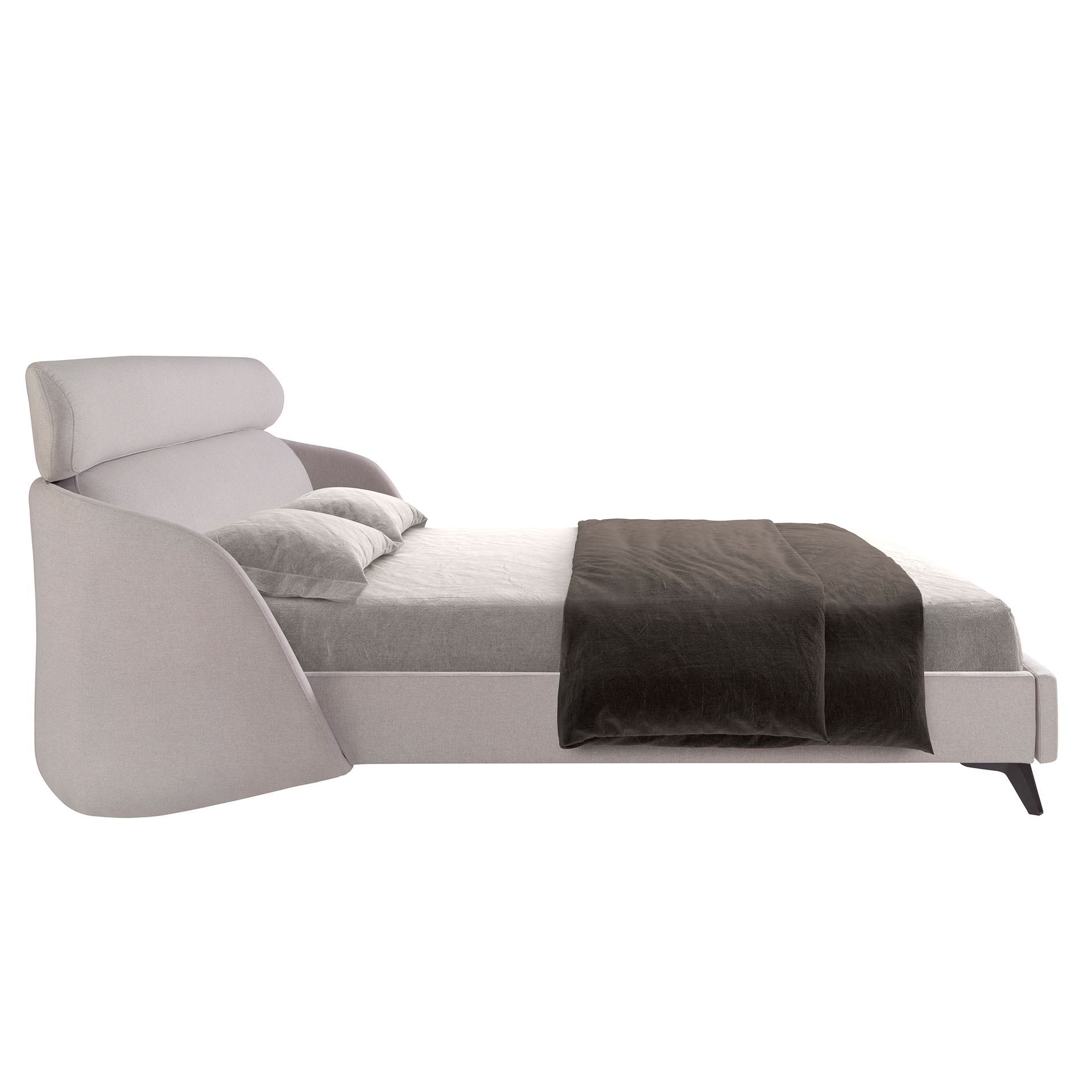 Cama tela color gris claro Cama tela color gris claro