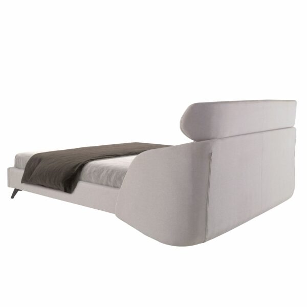 Cama tela color gris claro