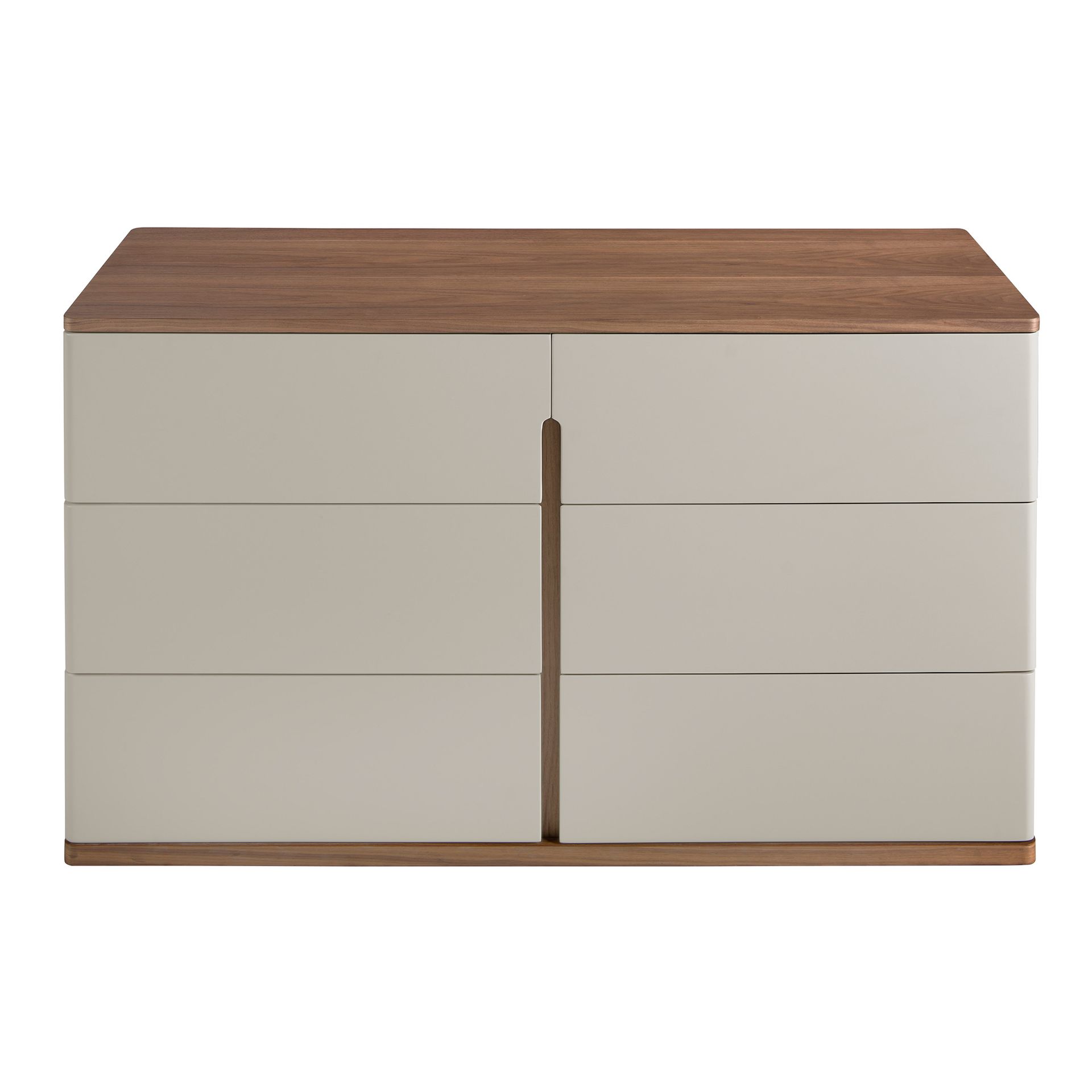 Cómoda madera gris y nogal Cómoda madera gris y nogal