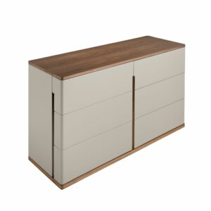 Cómoda madera gris y nogal Cómoda madera gris y nogal