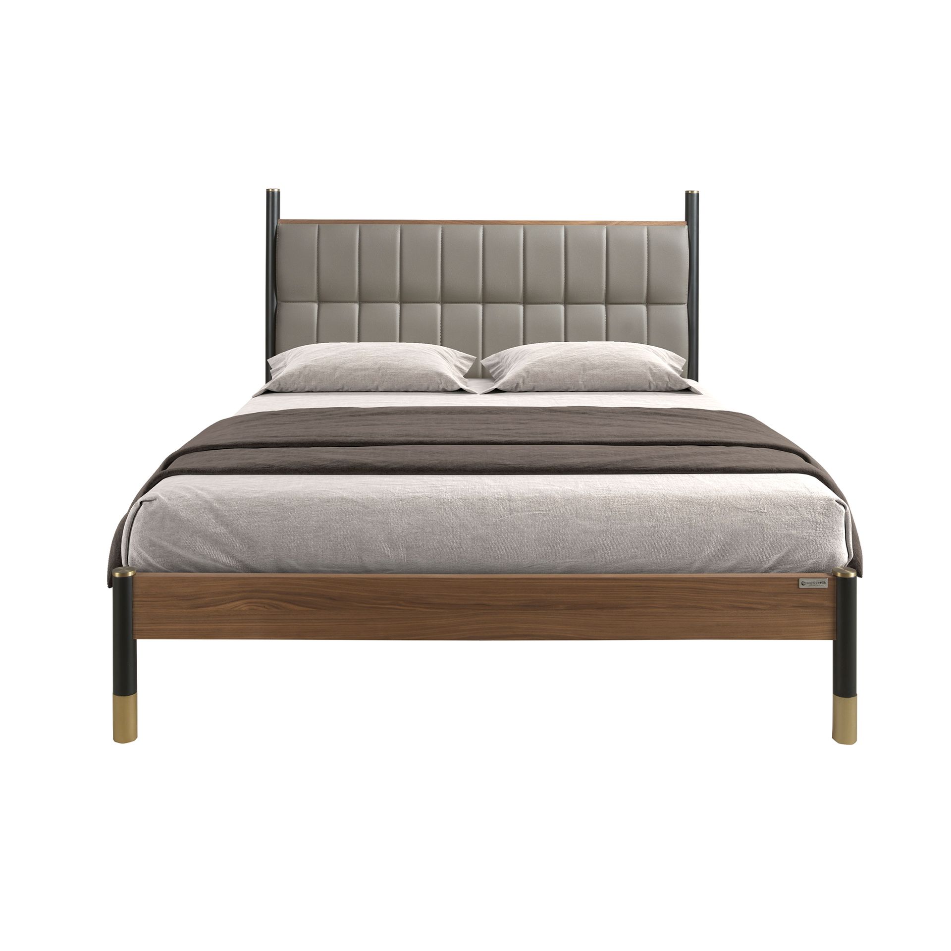 Cama polipiel color gris oscuro Cama polipiel color gris oscuro