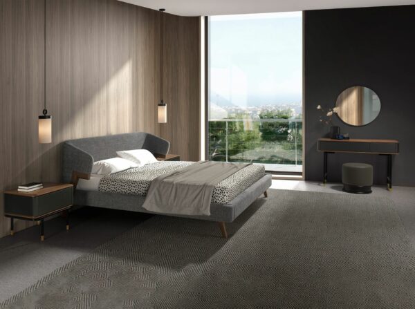 Cama tela color gris