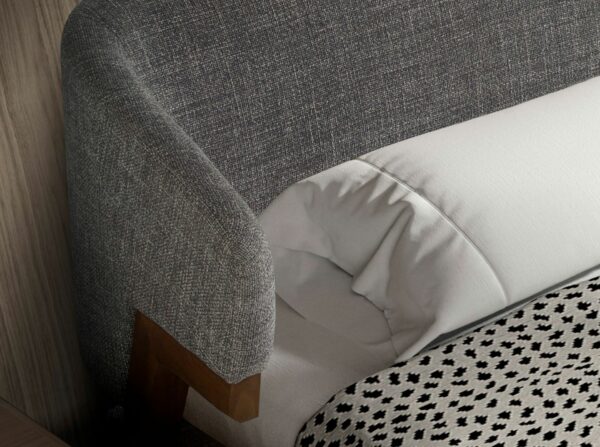 Cama tela color gris