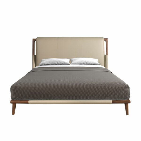 Cama polipiel color visón
