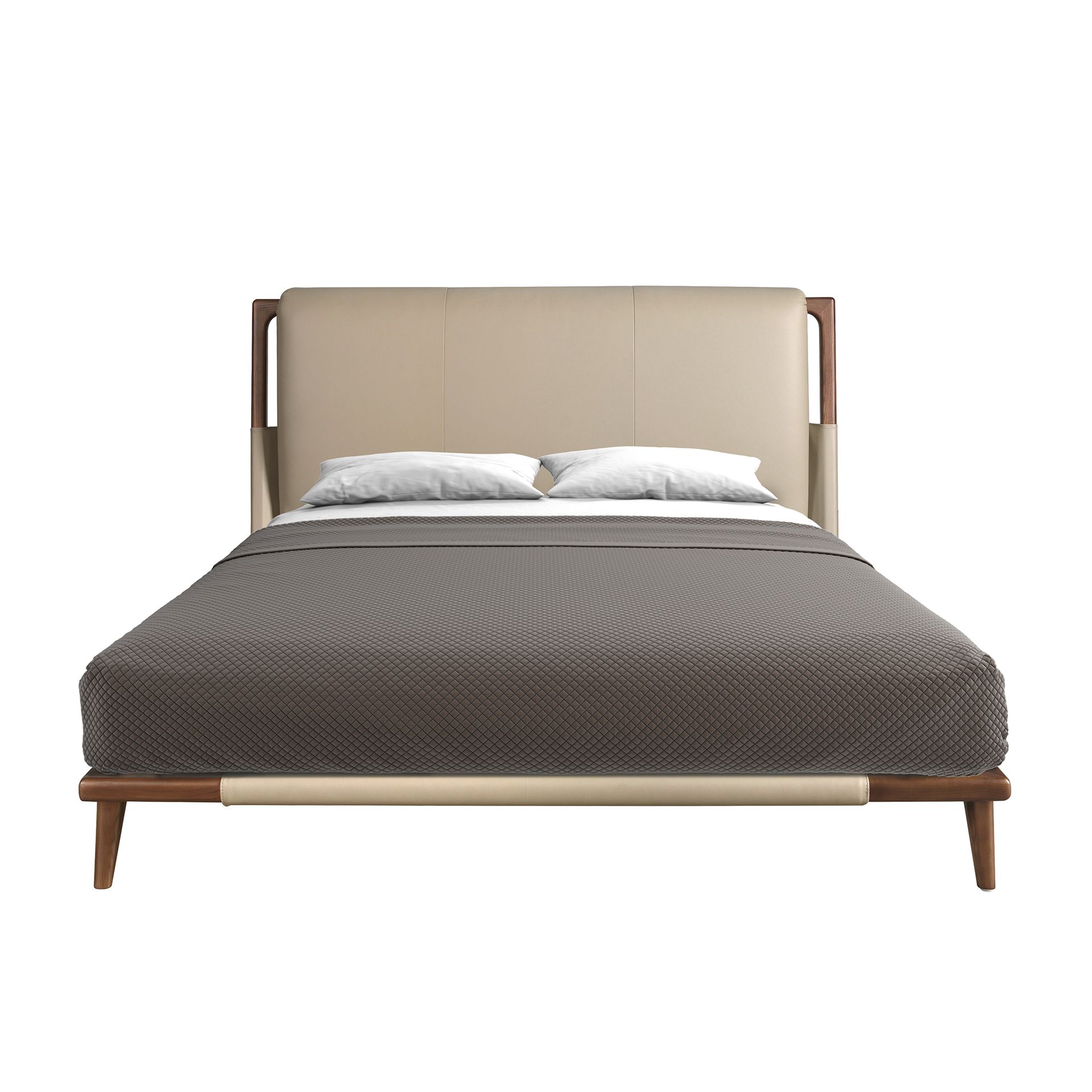 Cama polipiel color visón Cama polipiel color visón