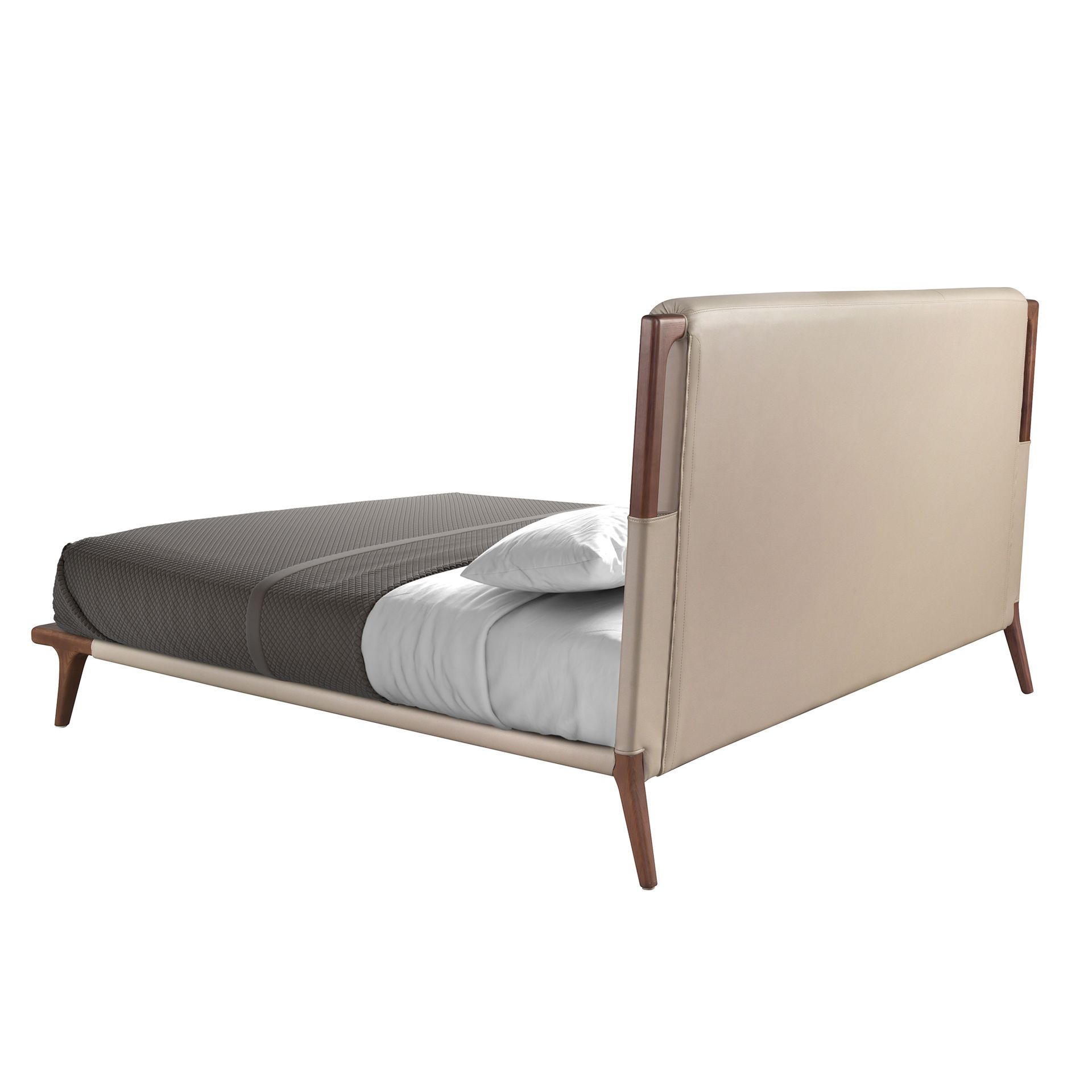 Cama polipiel color visón Cama polipiel color visón