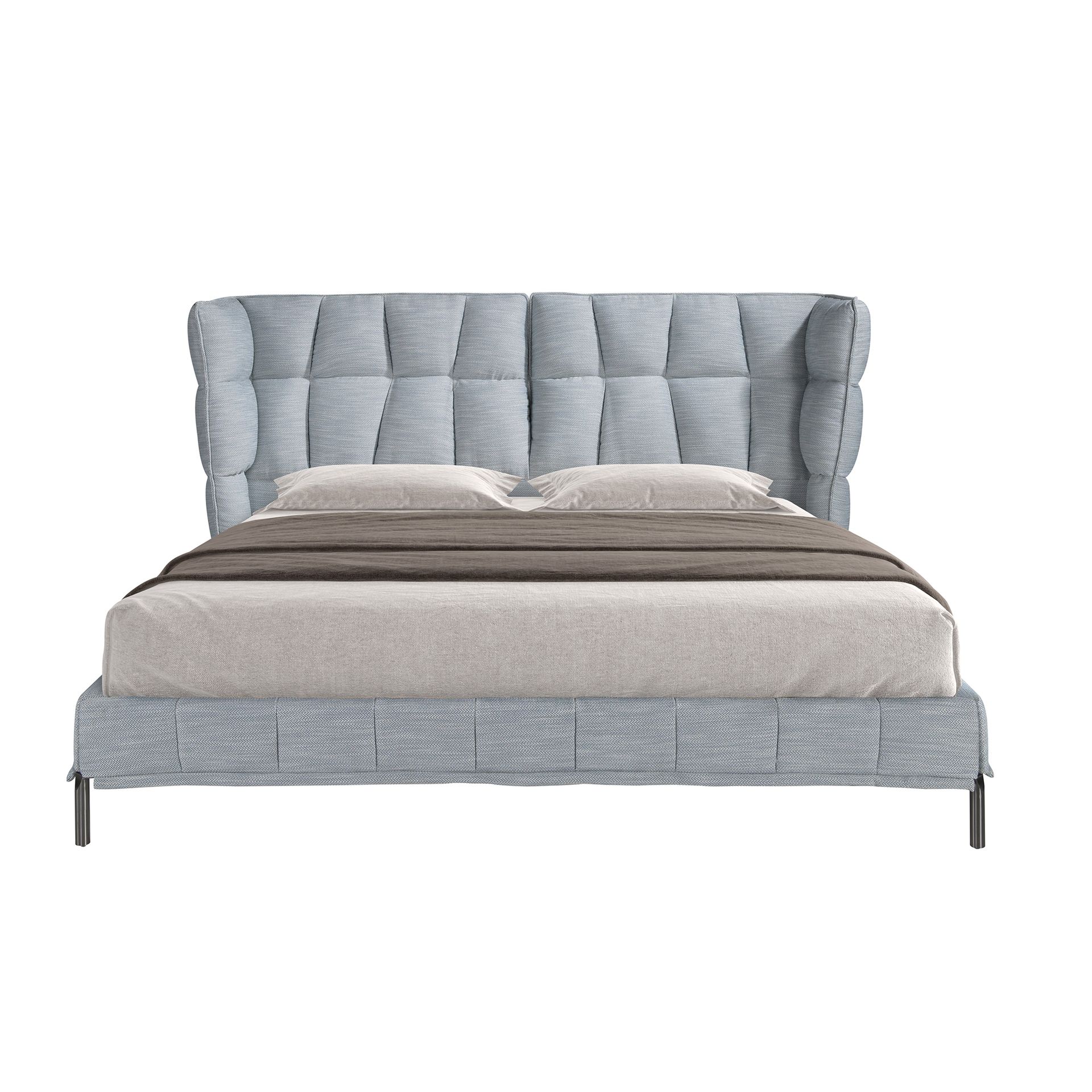 Cama tela color gris azulado claro Cama tela color gris azulado claro