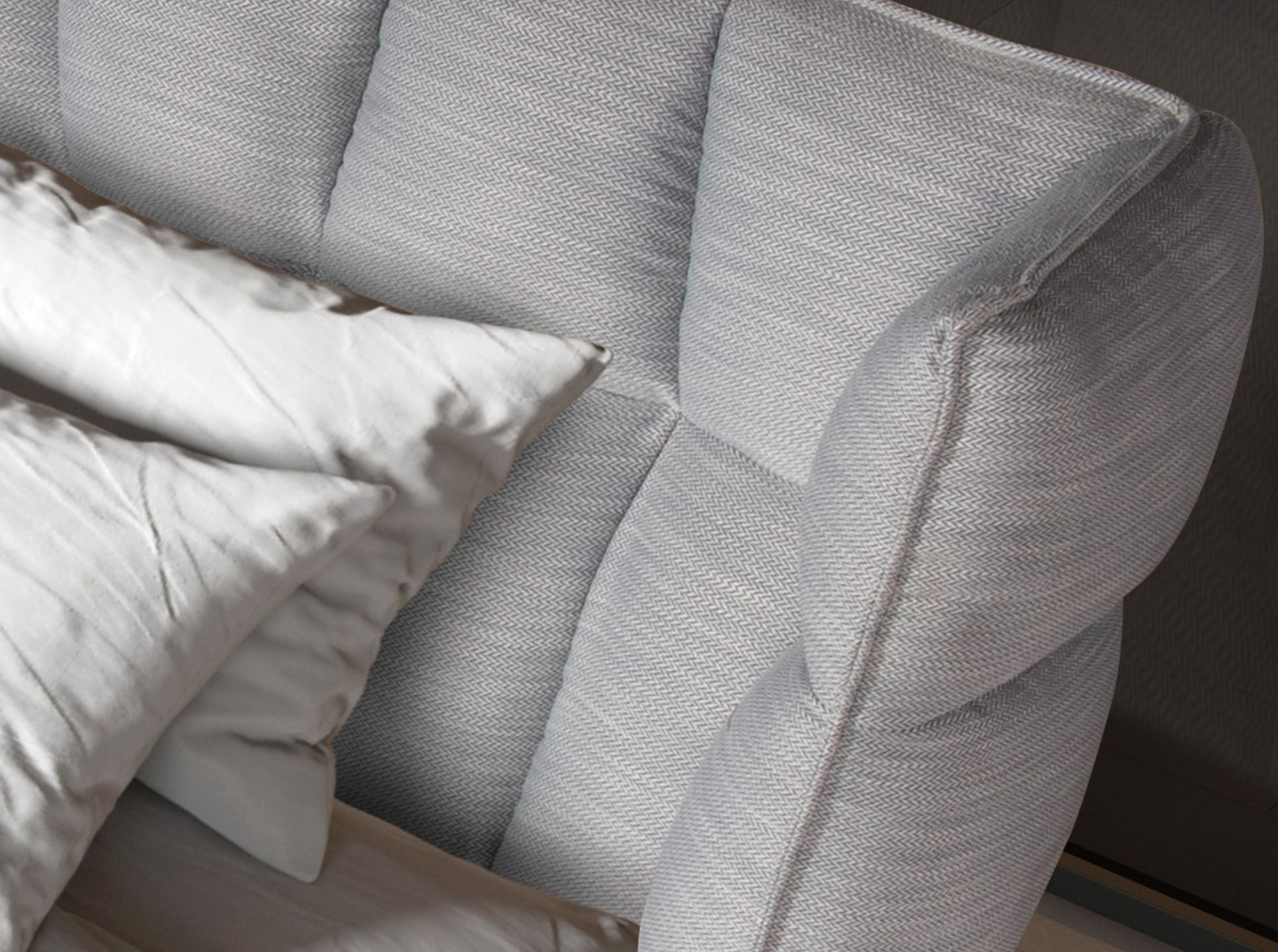 Cama tela color gris azulado claro Cama tela color gris azulado claro