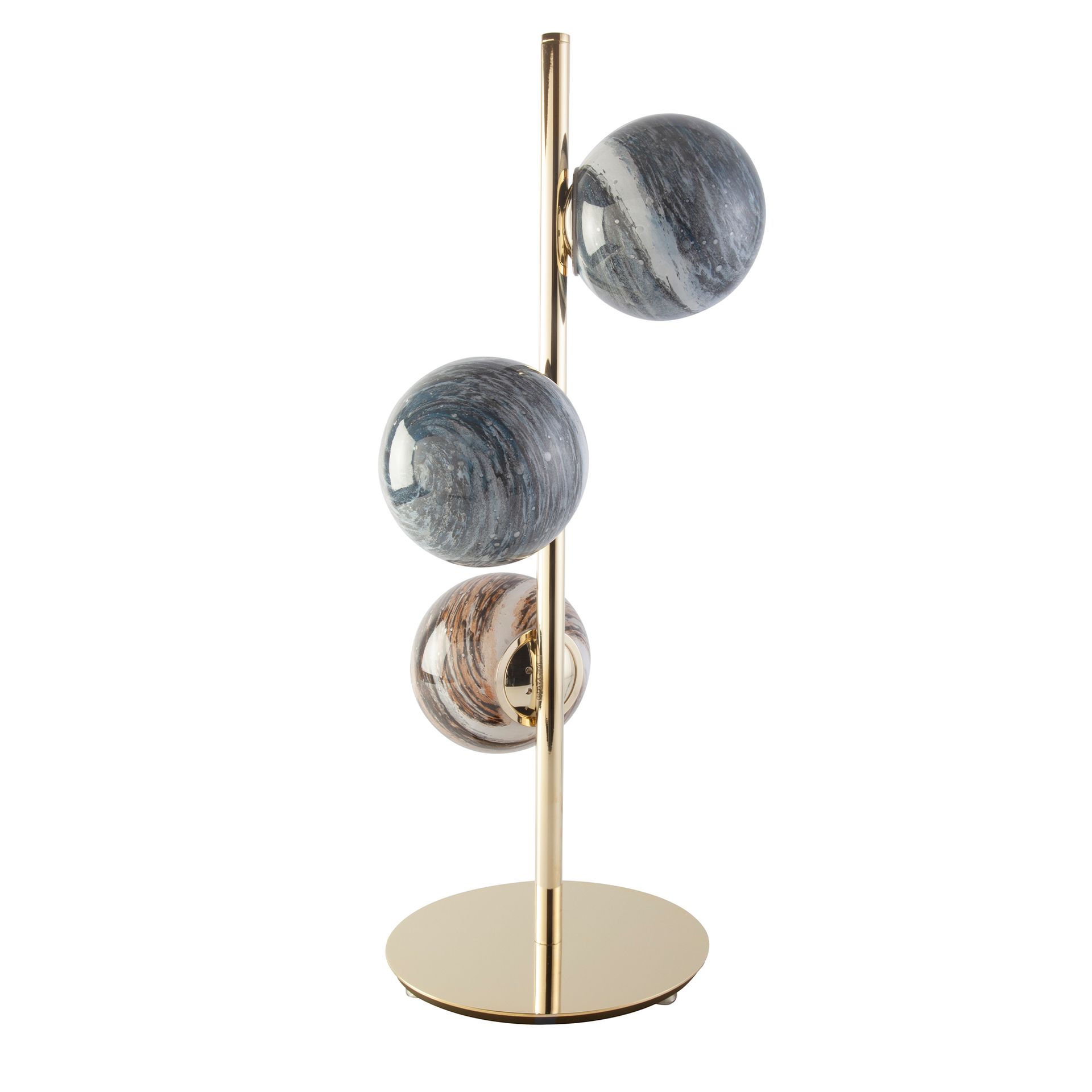 Lámpara de sobremesa en acero inoxidable Lámpara de sobremesa en acero inoxidable