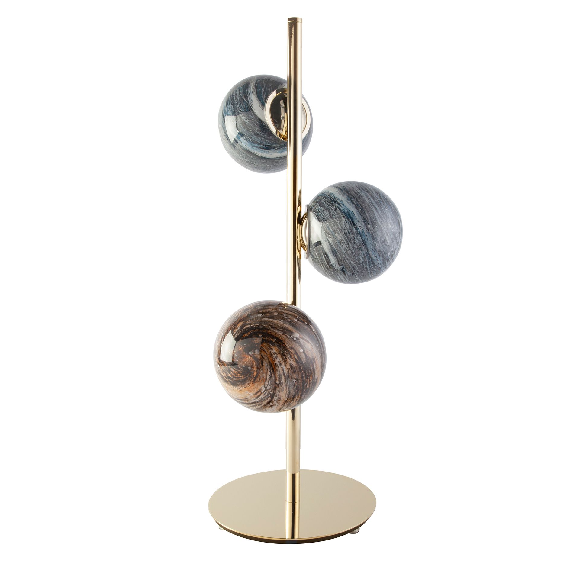 Lámpara de sobremesa en acero inoxidable Lámpara de sobremesa en acero inoxidable