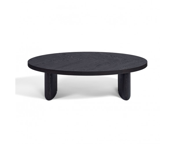 Mesa de centro ovalada roble black-brown Mesa de centro ovalada roble black-brown