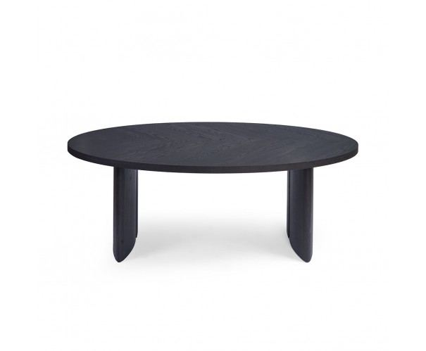 Mesa de comedor ovalada roble black-brown Mesa de comedor ovalada roble black-brown