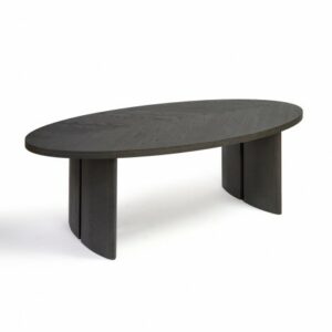 Mesa de comedor ovalada roble black-brown