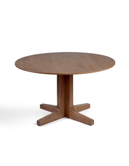 Mesa de comedor redonda acabado roble natural Mesa de comedor redonda acabado roble natural