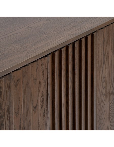 Aparador ovalado de roble alistonado Aparador ovalado de roble alistonado - Imagen 2