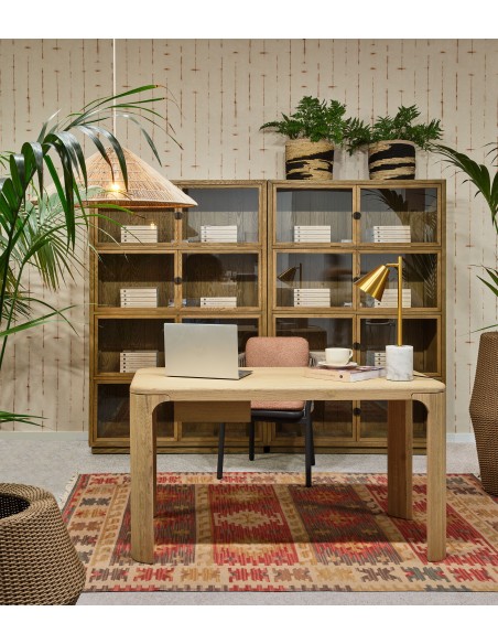 Escritorio de roble natural con cajón Escritorio de roble natural con cajón